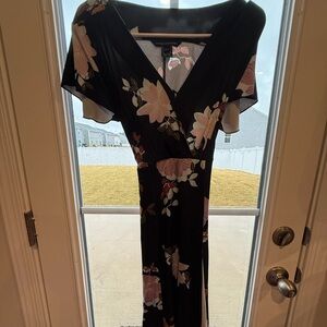 Like New Womens floral/black dress in XXS
